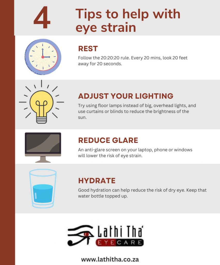 Tips to help with eye strain